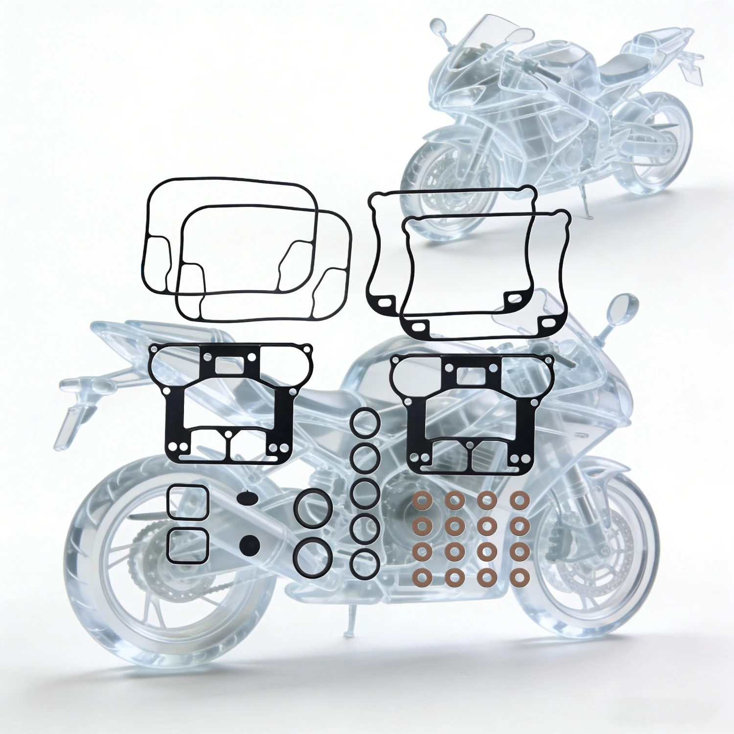 17030-91 Rocker Box Gasket Kit fit for Harley Sportster 883 Sportster 1200 XL883 Hugger Deluxe XLH883  Sporty 1989-2003