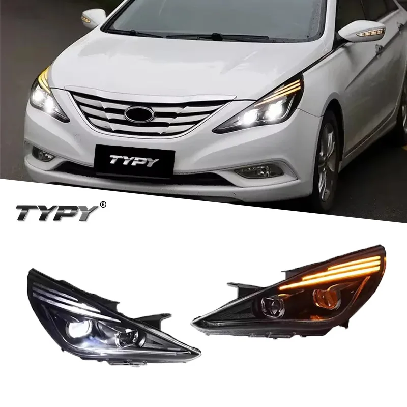 

Car Headlamp Modified LED Head Lamp 2011-2015 Head Light LED Daytime Running Lights For Hyundai Sonata 8th
