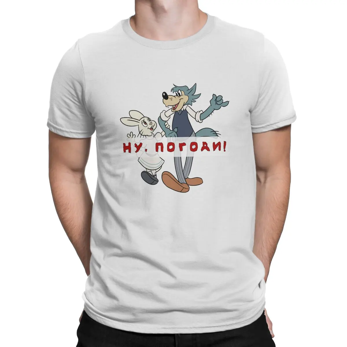 Walk Classic Unique TShirt Nu Pogodi The Hare Catoon Casual Polyester T Shirt Summer T-shirt For Men Women