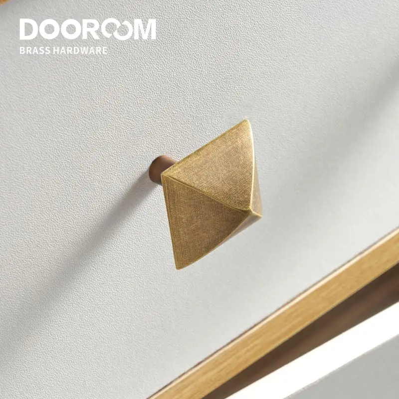 Dooroom Brass Furniture Handles Matt Brushed Nickel Yellow Bronze Pulls Cupboard Wardrobe Dresser Shoe Box Drawer Cabinet Knobs