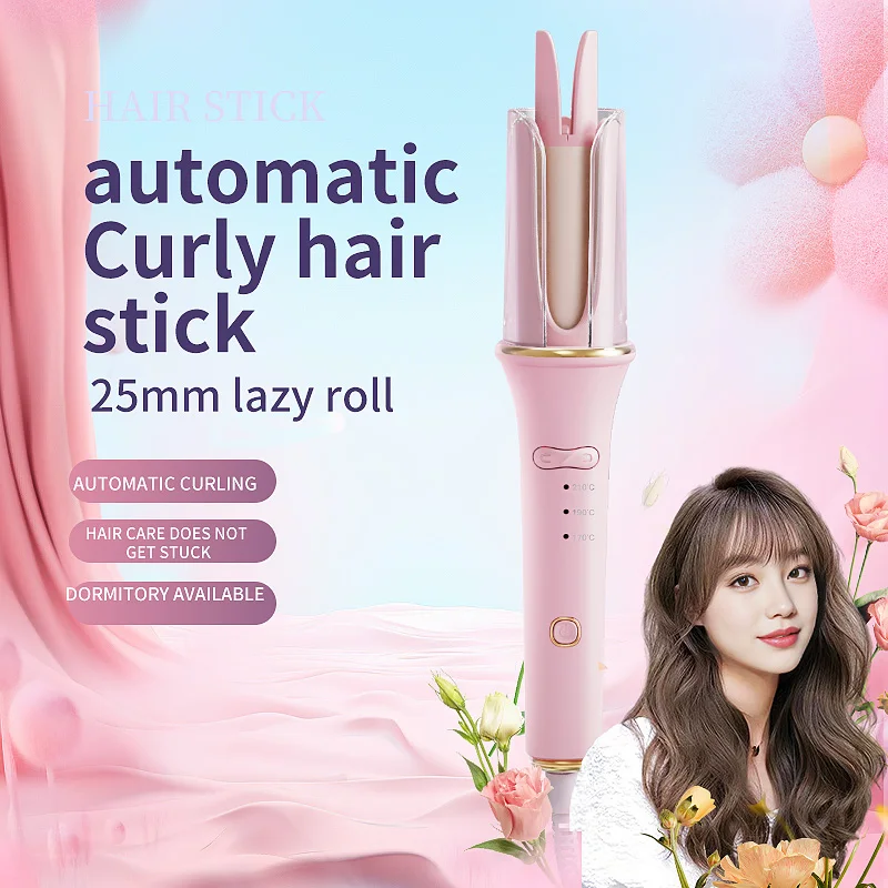 

Automatic 25mm Extra Long Curling Iron Ceramic Glaze Hair Nourishing Long Lasting Curls Bubble Wave Styling