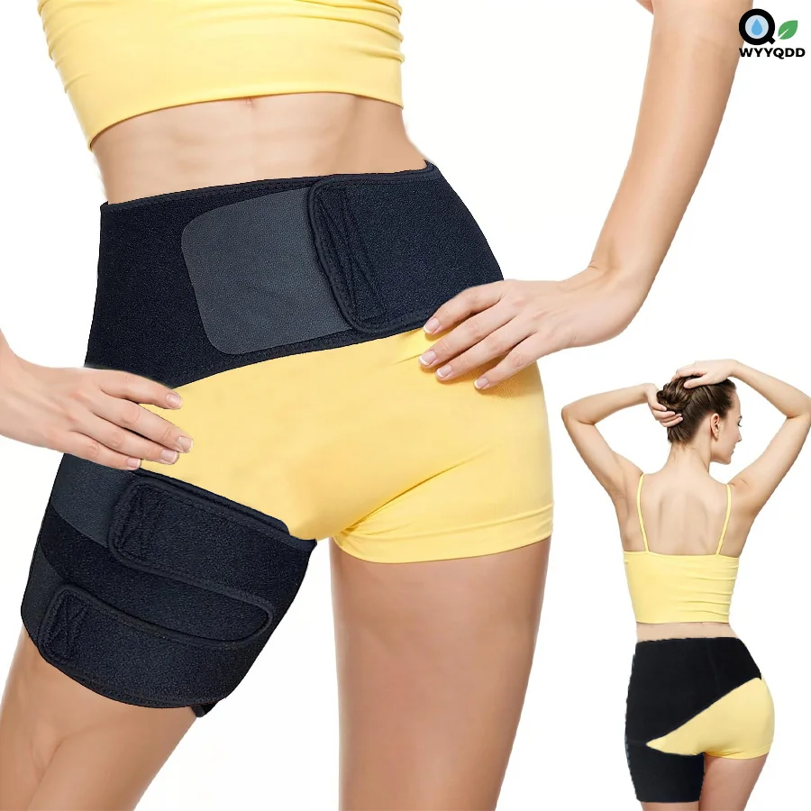 

Hip Brace for Sciatica Pain Relief, Compression Support Wrap Pulled Thigh,, Groin Injury, Hip Brace for Sciatica Nerve