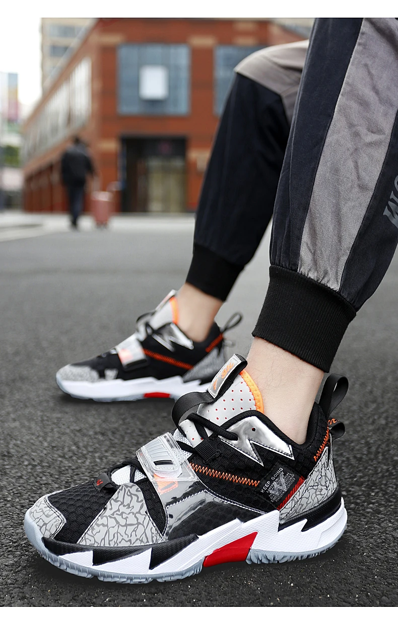 New hot sale unisex sports wear-resistant soft sole professional training ground basketball shoes training basketball shoes