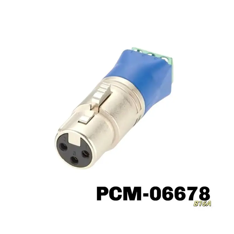 

3-Pin Male XLR To Screw Terminal Adapter Solderless XLR Terminal Block Microphone Audio Connector For DMX512