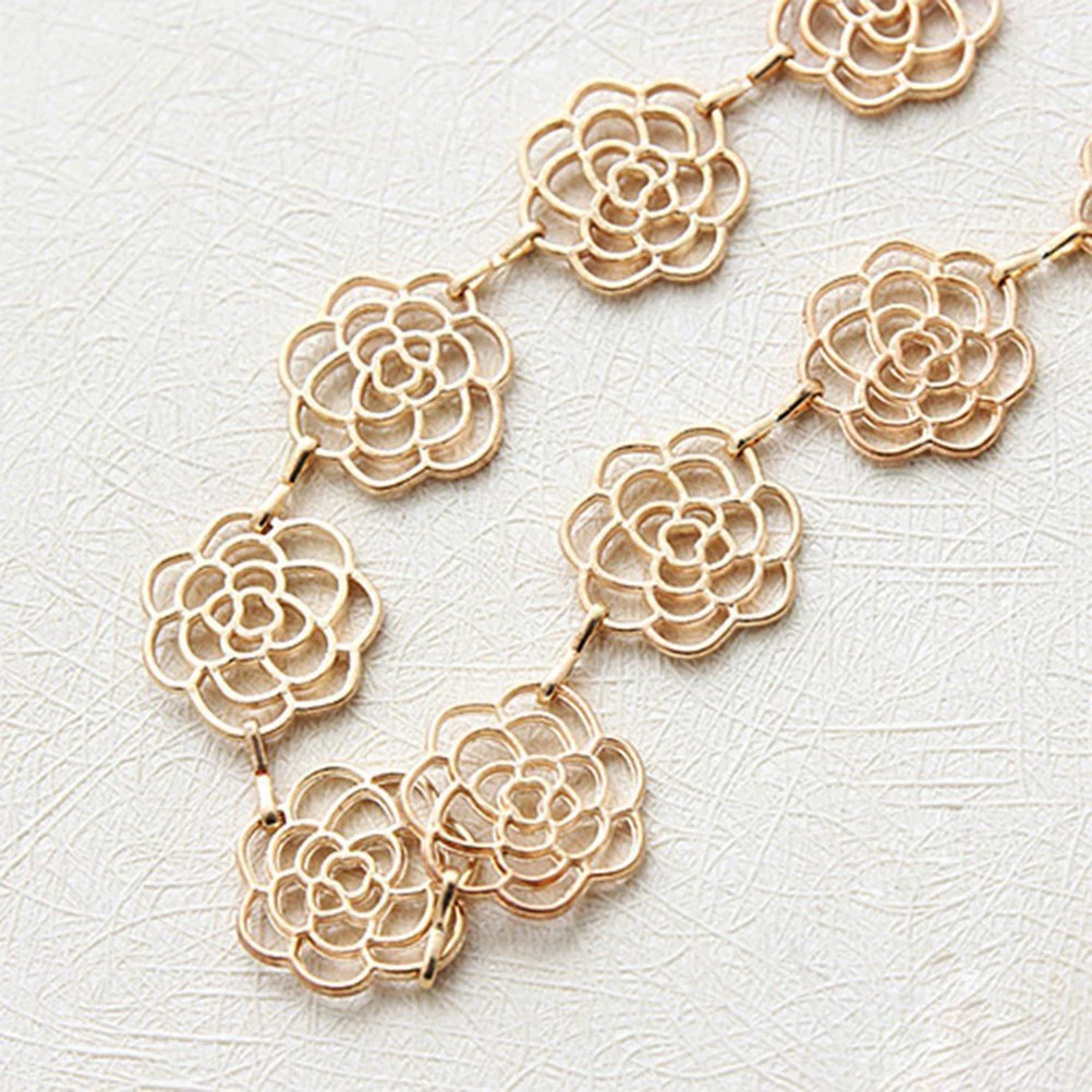 

Rose Headband Golden Headband For Girls Flower Bands Flower Hair Band For Women Girls Stylish Casual Hair Accessory Gift