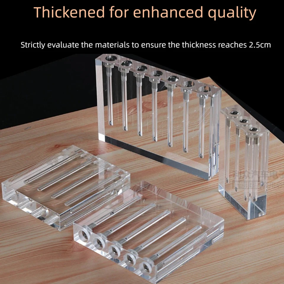 Oil Viscosity Comparison Tester Tool, Flip Acrylic Glass Display Stand for Engine & Transmission Fluid Color Contrast JY-1