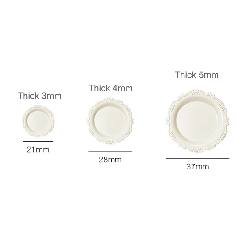 3 pièces/ensemble maison de poupée Miniature Vintage sculpture assiette à pâtisserie plat Mini plateau disque jouer cuisine nourriture pour poupée accessoires enfants jouet