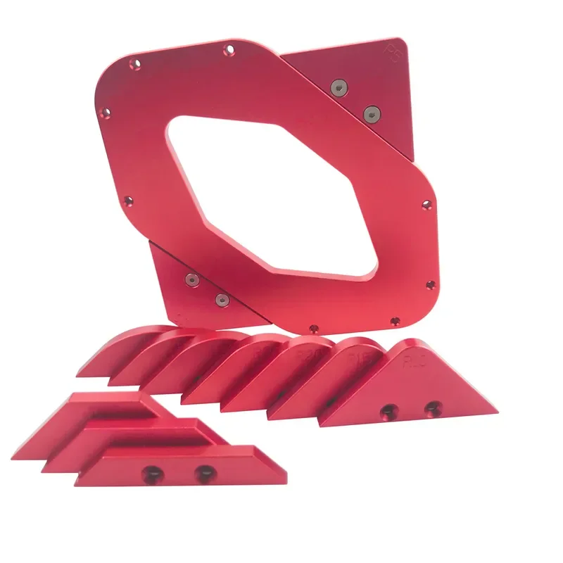 Woodworking Rounded Chamfer Tool Arc Right Angle Bevel Trimmer Bakelite Milling Machine Mold for Wood Edge Forming Shaping