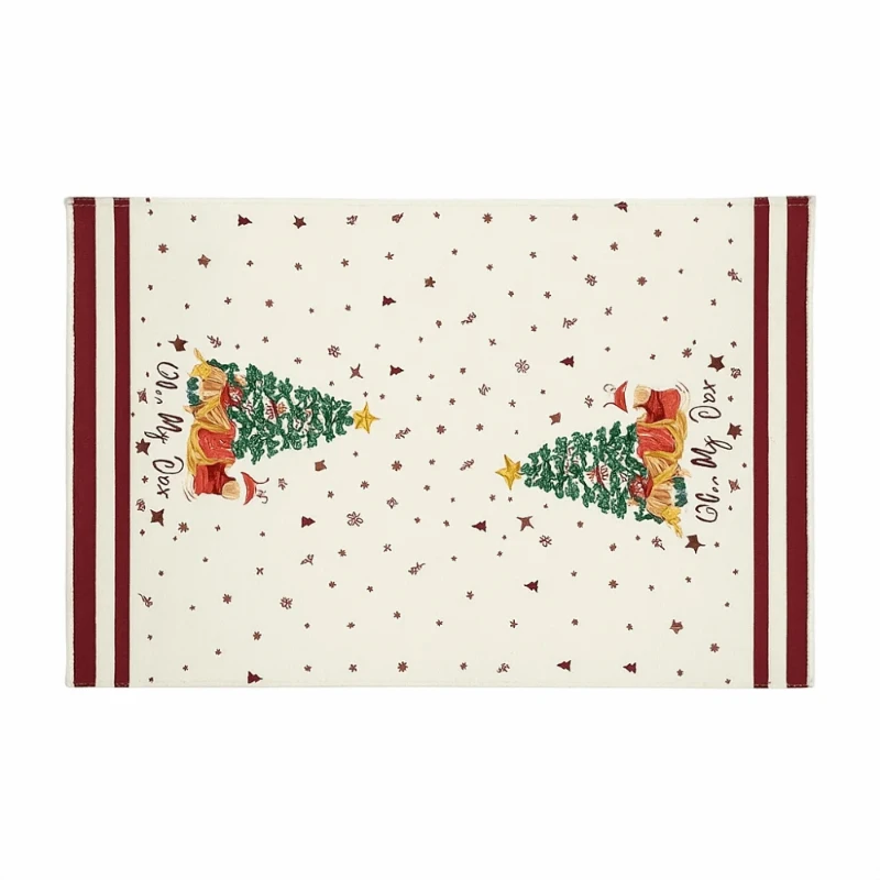 1PC soft Christmas dishcloth towels, ultra-fine fiber reusable quick drying Christmas towel set for bathroom use