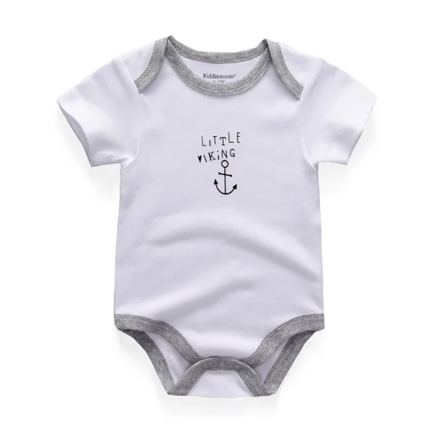 100% Cotton Baby Boy Bodysuit Fall Infant Girl Jumpsuit Short Sleeve Print Clothes Unisex Newborn Romper Cheap Stuff for Babies