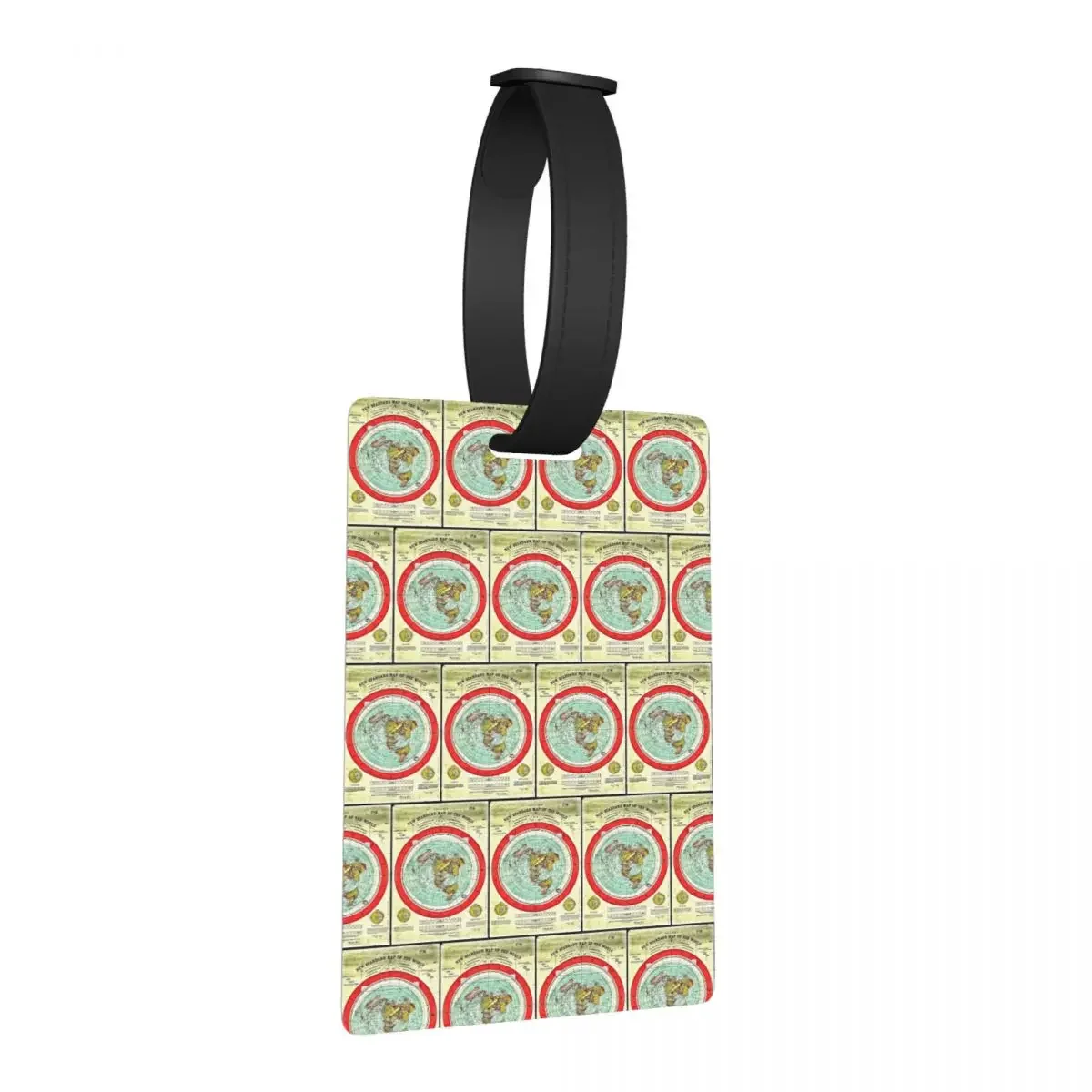 

Gleason Flat Earth Map Research Flat Eart Luggage Tags Suitcase Travel Cute Baggage Boarding Tag Label Holder ID Name Address