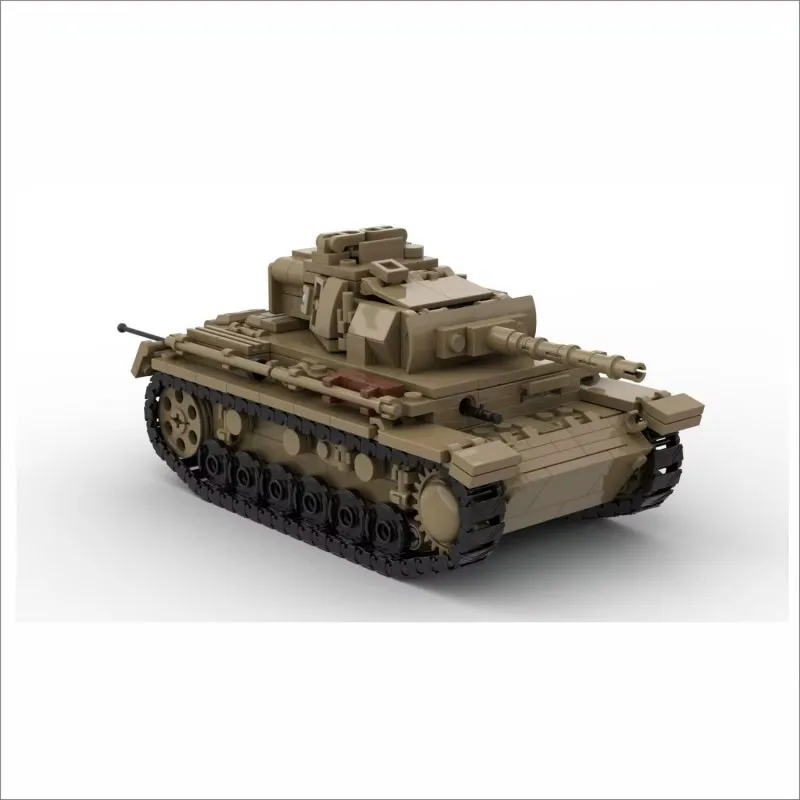 Świat II wojna światowa niemiecki wojskowy nr 3 czołg M Model żołnierz armii figurki akcesoria pojazd bojowy Moc klocki chłopcy zabawki dla dzieci