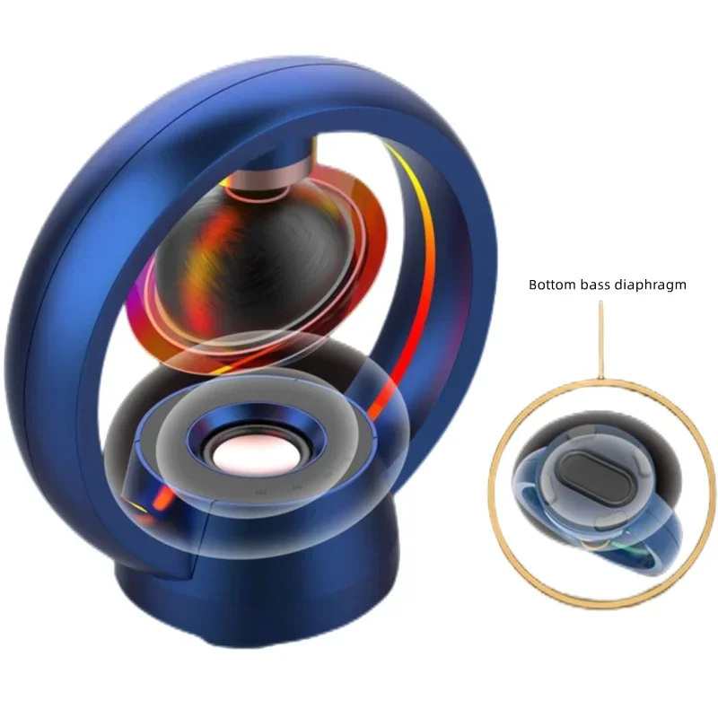 2025  Magnetic Levitation Bluetooth Speaker Ornament Office Desktop AI Smart Voice Festival Creative Gift Birthday Party Gift