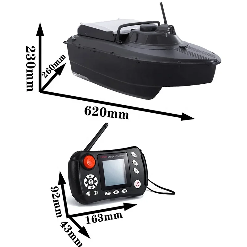 Europa germania magazzino JABO2 2CG 7.4 v10a doppia batteria 16 articoli per esche sonar parti di pesca pilota automatico esca barca gps