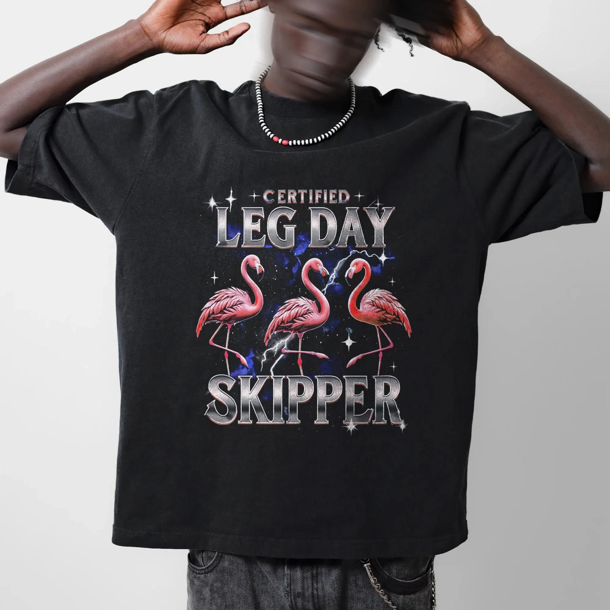 Camiseta Leg Day Skipper: camiseta divertida de entrenamiento para gimnasio Meme, camiseta holgada y transpirable de verano para hombres y mujeres