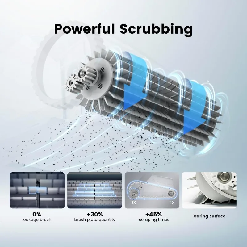 SMOROBOT Pool Cleaning Robot, Cordless Robotic Pool Cleaner for Inground Pools, 150 Mins Runtime, Advanced Brushes