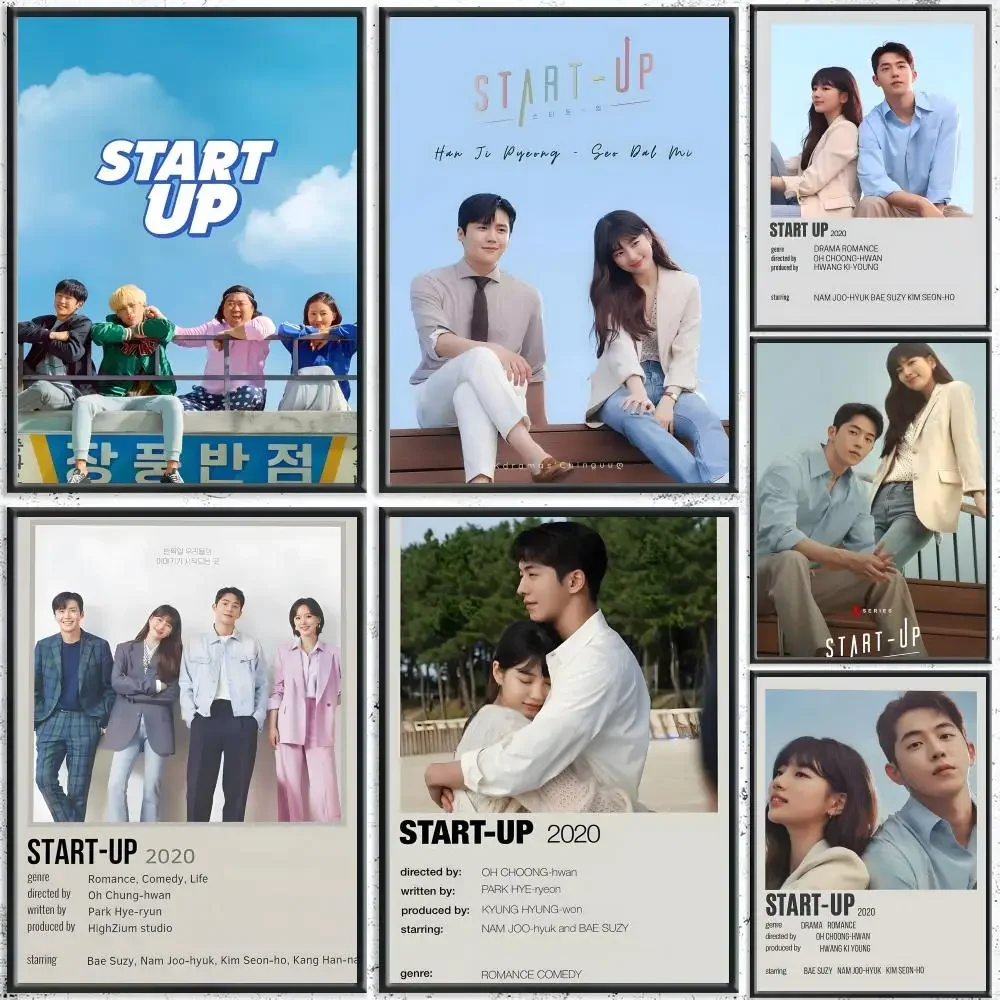 S-Start-up Korean Drama Painting Calligraphy HD Canvas Poster Crease Free Waterproof All Space Wall Decor
