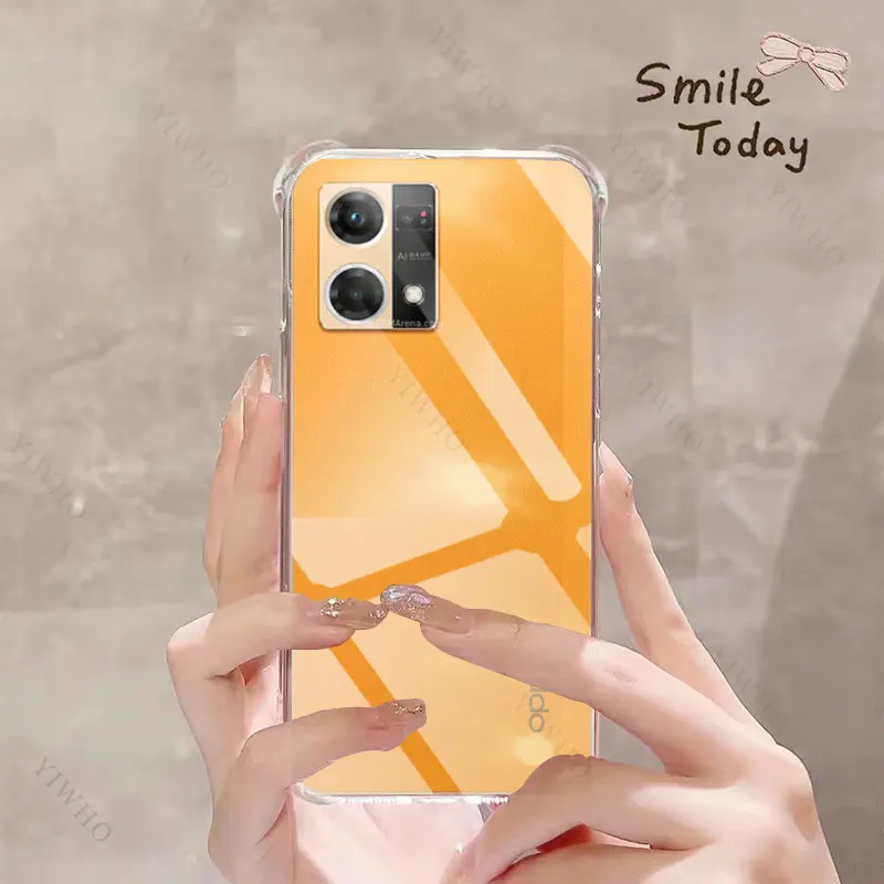 Clear Phone Soft Case for Oppo Reno7 TPU Transparent Case for Oppo Reno 7 6.43