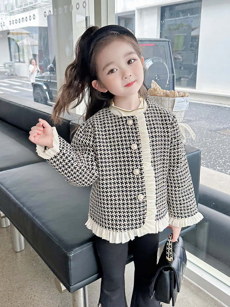 ربيع الخريف طفلة Jaet الأطفال 5 Fraance الصغيرة Sle 6 الأطفال المفتوحة سترة الخريف أعلى 2 Fraance الصغيرة 3 Y...