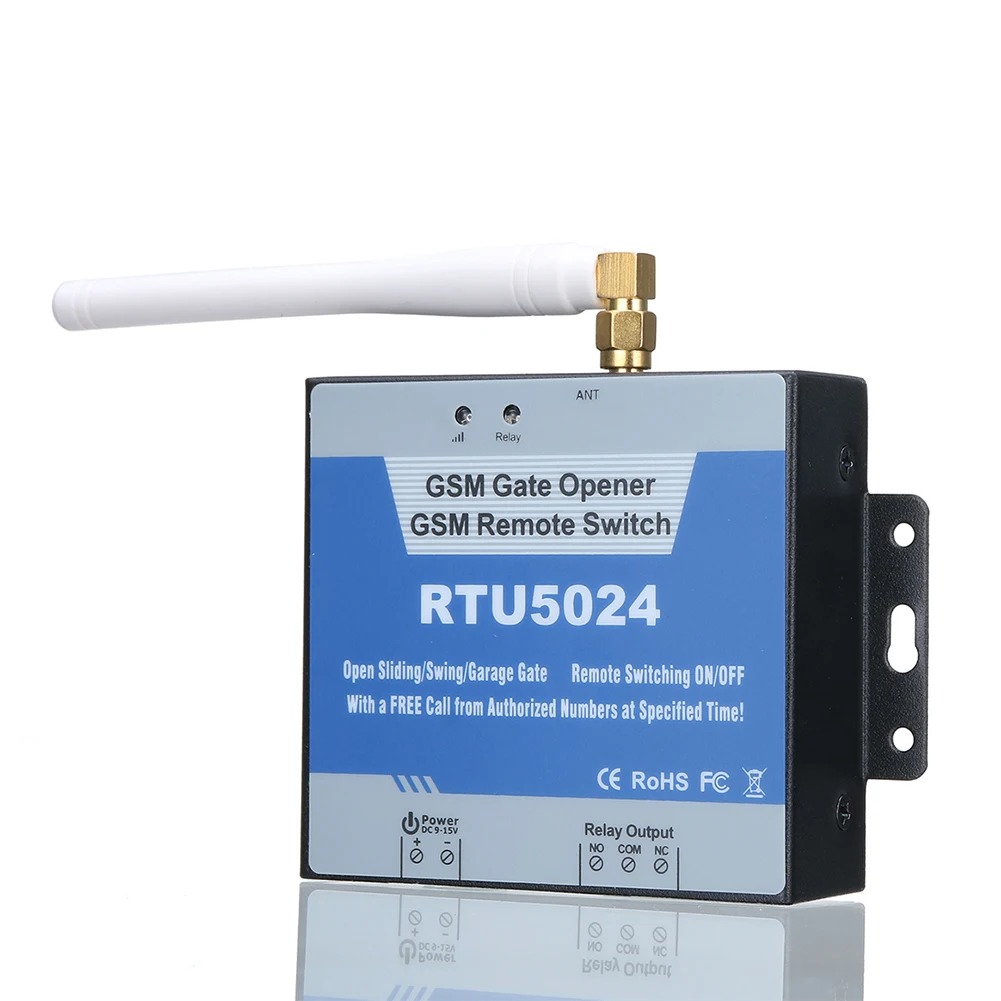 RTU5024 GSM Gate Opener Relay Switch Wireless Remote Control for Doors and Gates EU US Plug Available