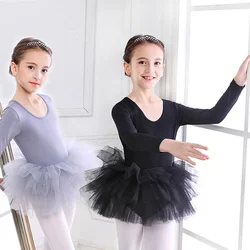 HOT Girl Ballet TuTu Dress Lace  Ballet Kids Dancing Party Dress Performance Costume Princess Wedding Girl Dress 2-8 Ys