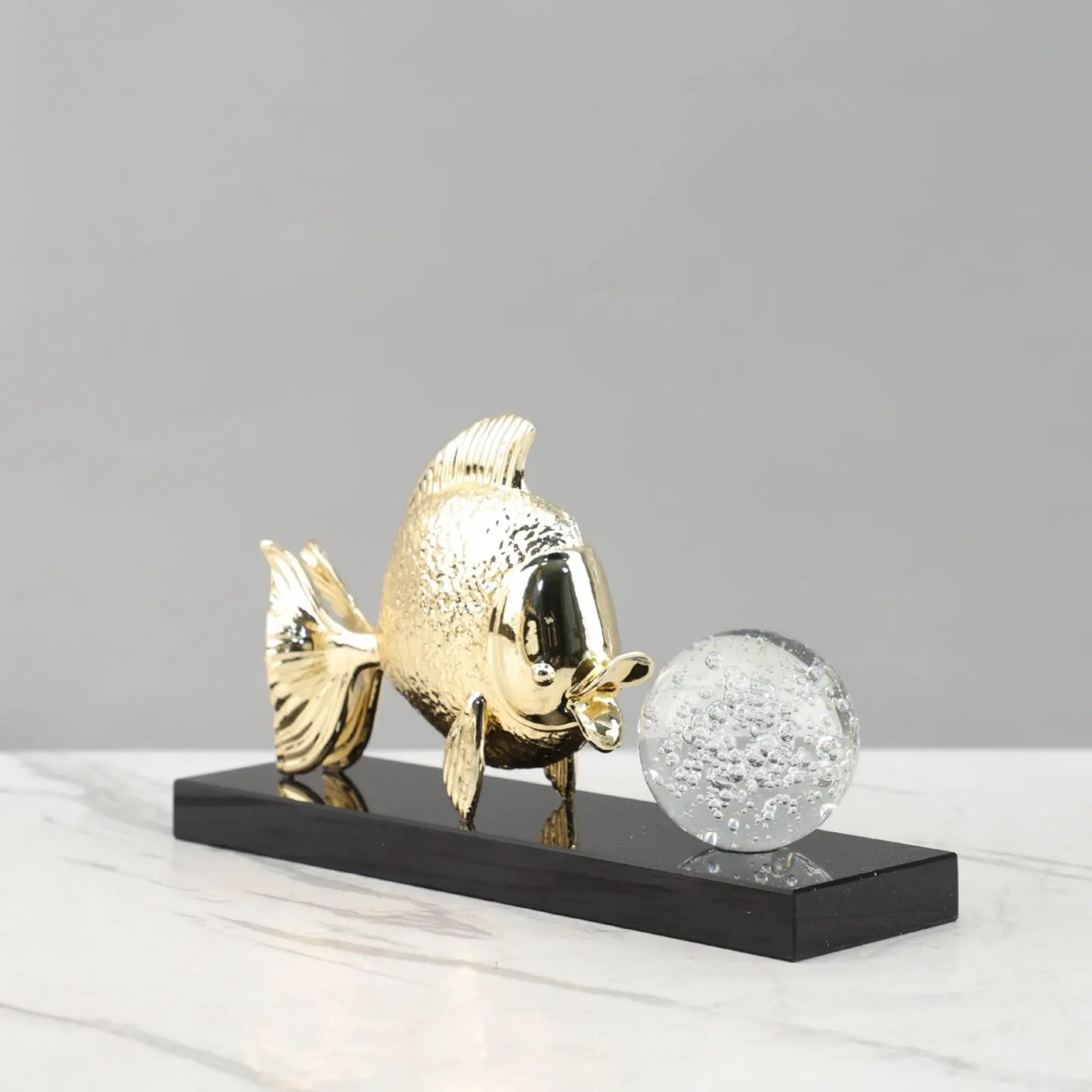 

Geometric Crystal Aquatic Creature Ornament Gift Idea Crystal Aquatic Creature Statue Display Item Cute Design Easy to Clean
