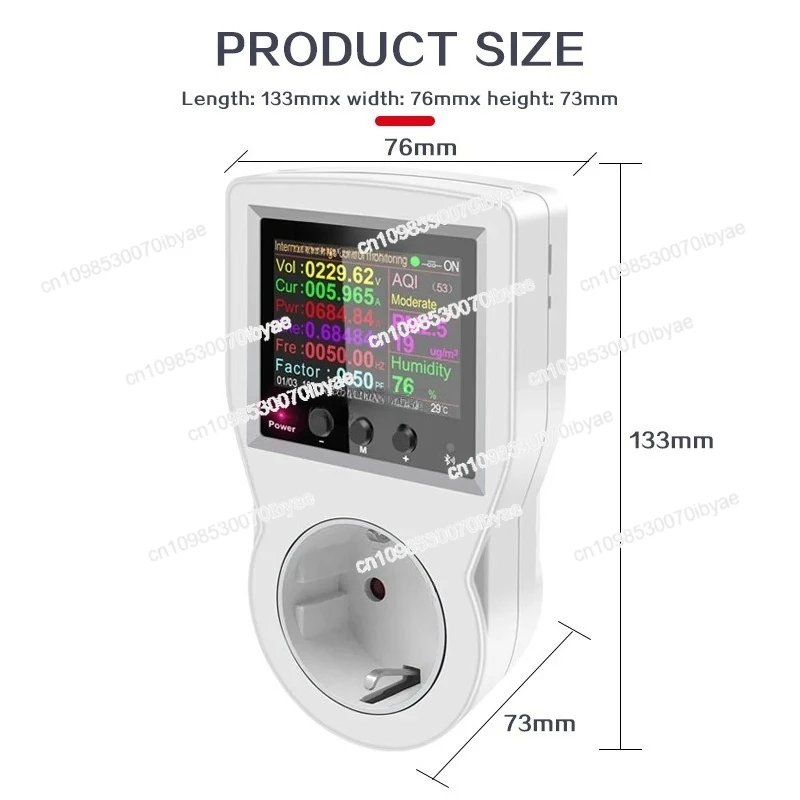 ل Wattmeter الرقمي WIFI 220 فولت التيار المتناوب مقياس الطاقة استهلاك الكهرباء مقياس الطاقة #5