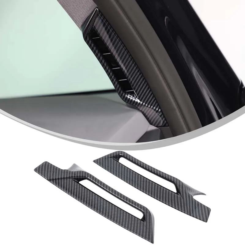 

For BMW X3 G45 2025 2026 ABS Carbon Fiber Car A-Pillar Air Conditioner Vent Decoration Cover Trim Interior Accessories