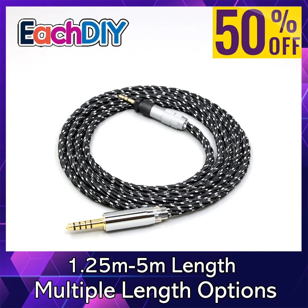

Кабель для наушников OCC Mixed OFC Twisting Nylon для Shure SRH840 SRH940 SRH440 SRH750DJ Philips SHP9000 SHP8900 LN008733