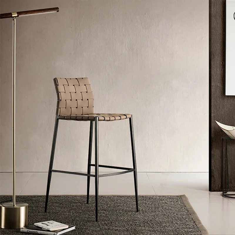 Bar Chairs Minimalist Designer Counter Single  High  Backrest Furniture Buffet