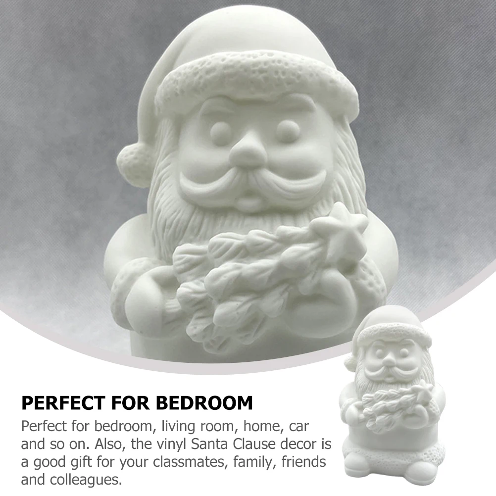 

1 set 1 Set Of 12-Color Unpainted Santa Claus Diy Vinyl Craft For Kids Christmas Coloring Activity Home Decor Xmas Gift Party