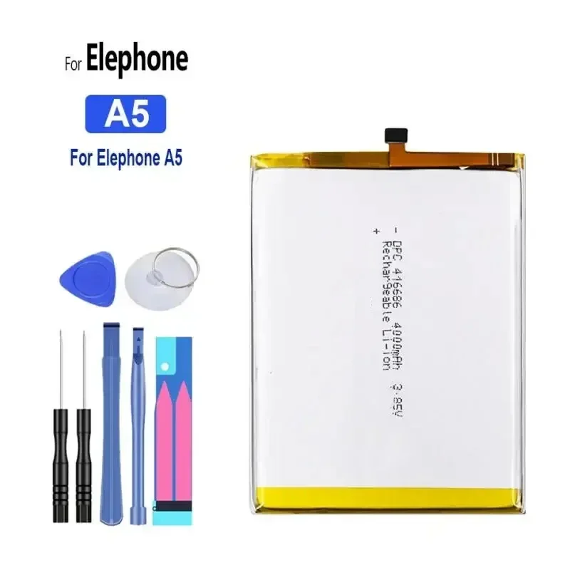 Battery A 5 4000mAh For Elephone A5 Mobile Phone Bateira