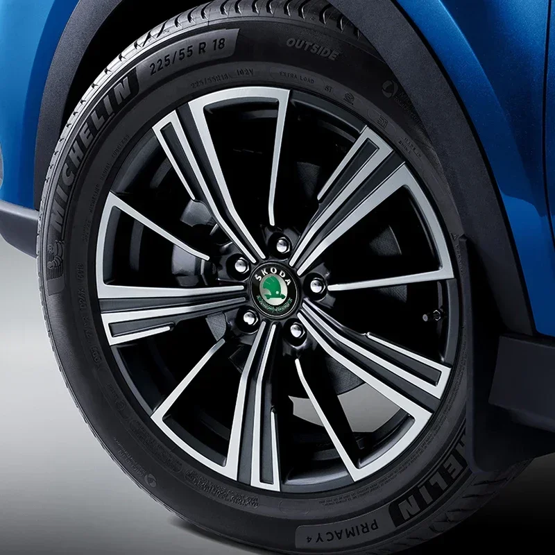 4pcs 56mm Car Wheel Center Hub Cap Badge Emblem Decal Wheel Sticker For Skoda Octavia KAMIQ KODIAQ SUPERB RAPIDFABIA YETI view 5