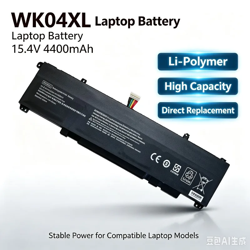 WK04XL Replacement Laptop Battery for HP Victus Pro Pavilion Gaming 7 8 TPN-Q263 TPN-Q264 High Capacity Rechargeable Spare Part