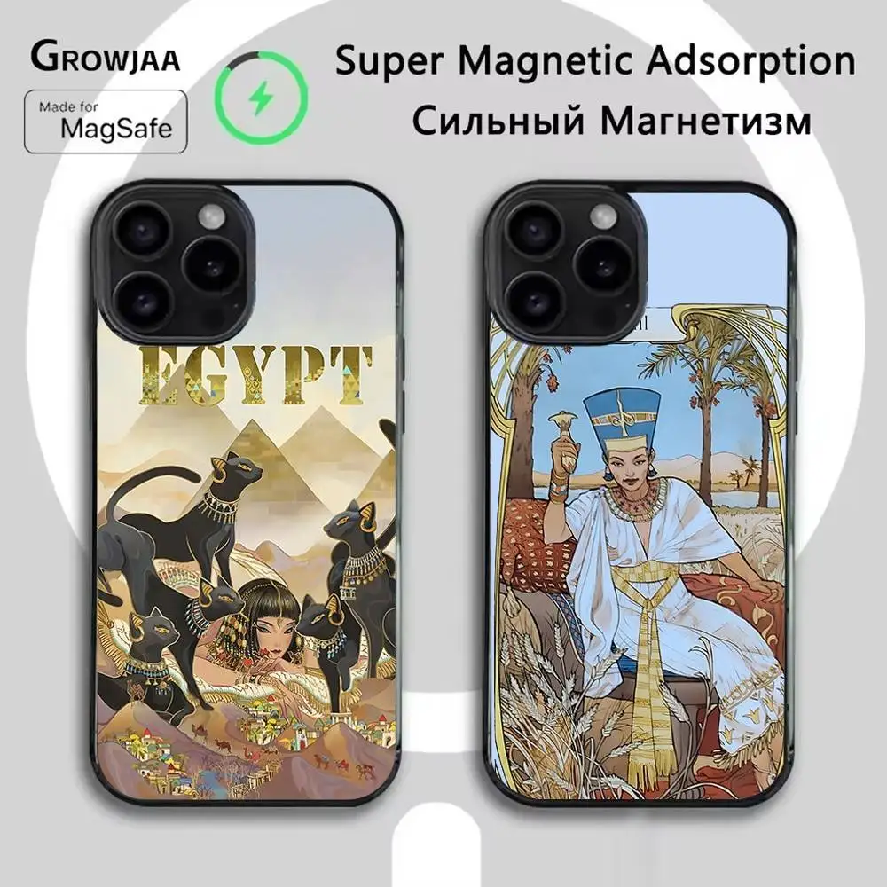 

Egypt M-Mysterious Tarot Phone Case For iPhone 16e,16,15,14,13,12,11,Plus,Pro,Max,Mini Magsafe Magnetic Wireless Charging