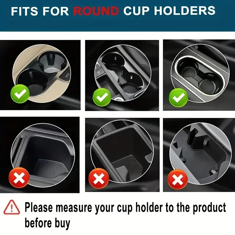 360 Rotating Car Cup Holder Multifunction 4 In 1 Adjustable Dual Cup Holder Expander Adapter  Car Cup Mount Mobile Phone Holder image 3
