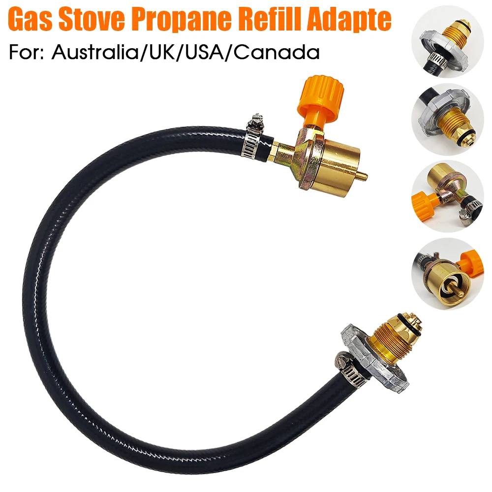 Outdoor Camping Gas Stove Propane Refill Adapter Cylinder Convertor Filling Tank Coupler Adaptor Gas Charging Accessories