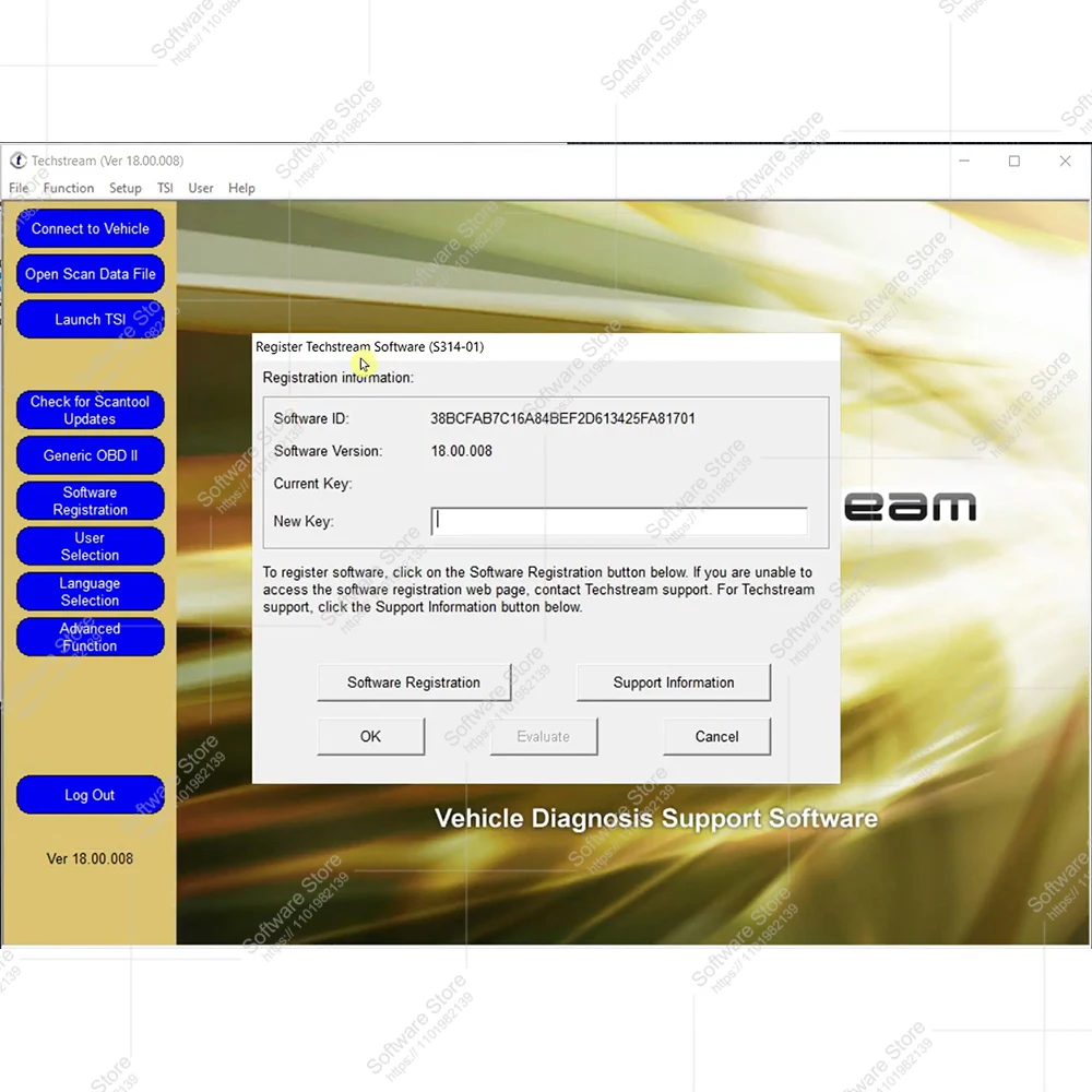 Techstream V18.00.008 mini vci Techstream car scanning software For MINI VCI OTC Scanner ECM ECU coding diagnose for Toyota