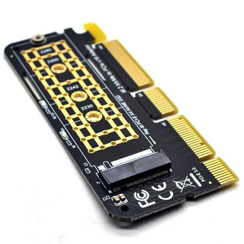อะแดปเตอร์ NVMe 5ชิ้น M.2 M.2 M2 NVMe PCIe ไปยัง M2อะแดปเตอร์ PCI Express X16 X8 X4 raiser SSD M.2 PCI-E ขยายการ์ด