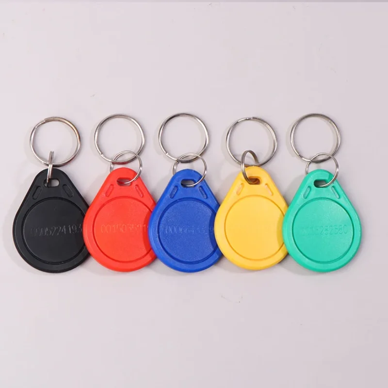 10PCS EM4100 TK4100 125khz ID Keychain Read Only Proximity Keyfobs Tag  Smart Secure Door Entry Access Control ID Keychain