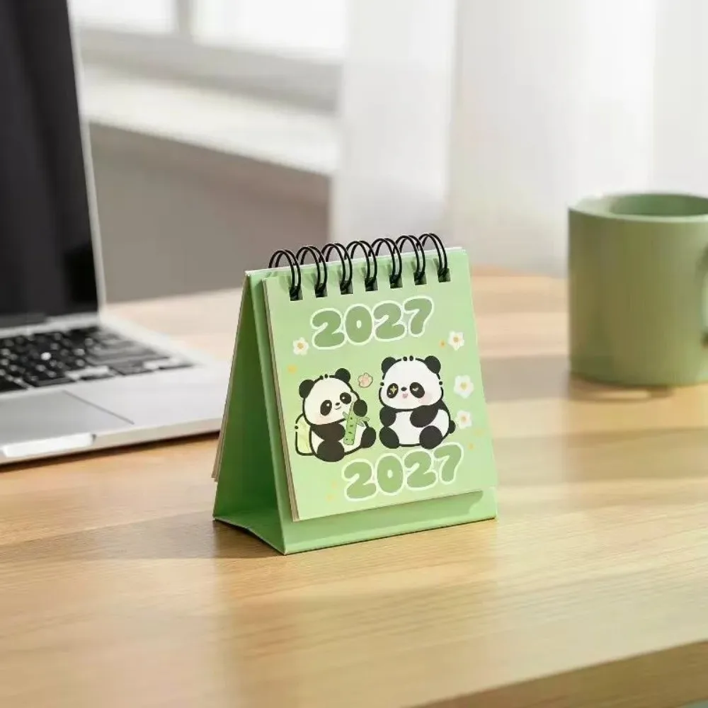 Paper 2027 Desk Calendar Date Checking Decorative Display Portable Calendar Yearly Format Portable Mini Calendar
