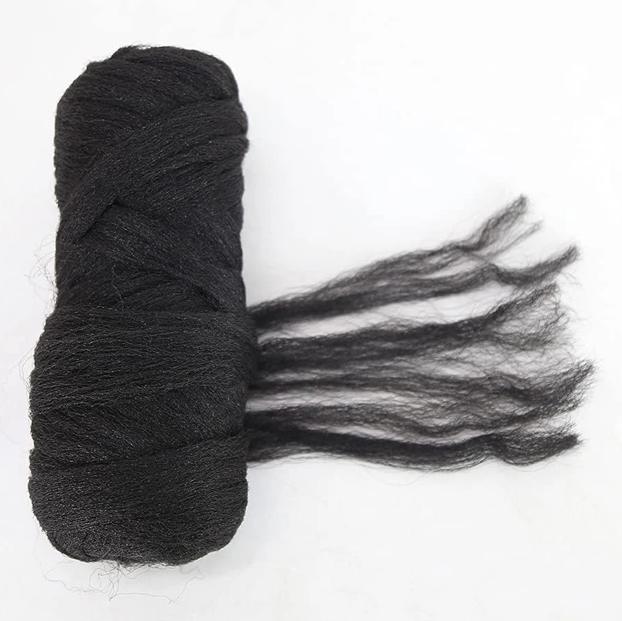 Multicolored Brazil Wool Hair, Acrylic Extension Yaki Synthetic Hair Senegalese Twist Faux Locs Wraps Jumbo CrochetBraiding Hair