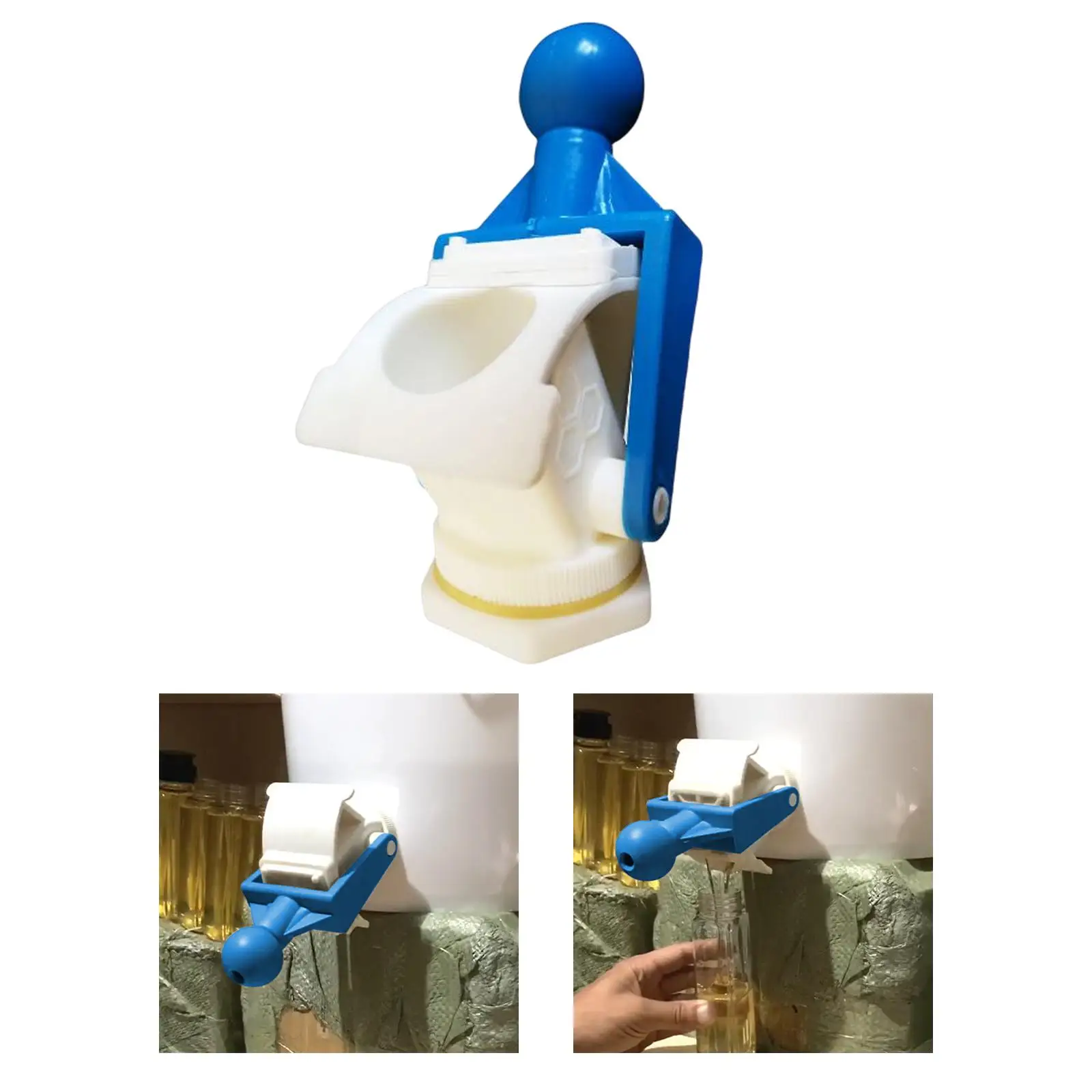 

Honey Gate Valve Plastic Beekeeping Extractor Tap Outlet Honeybee Equipment for Honey Bucket Processing