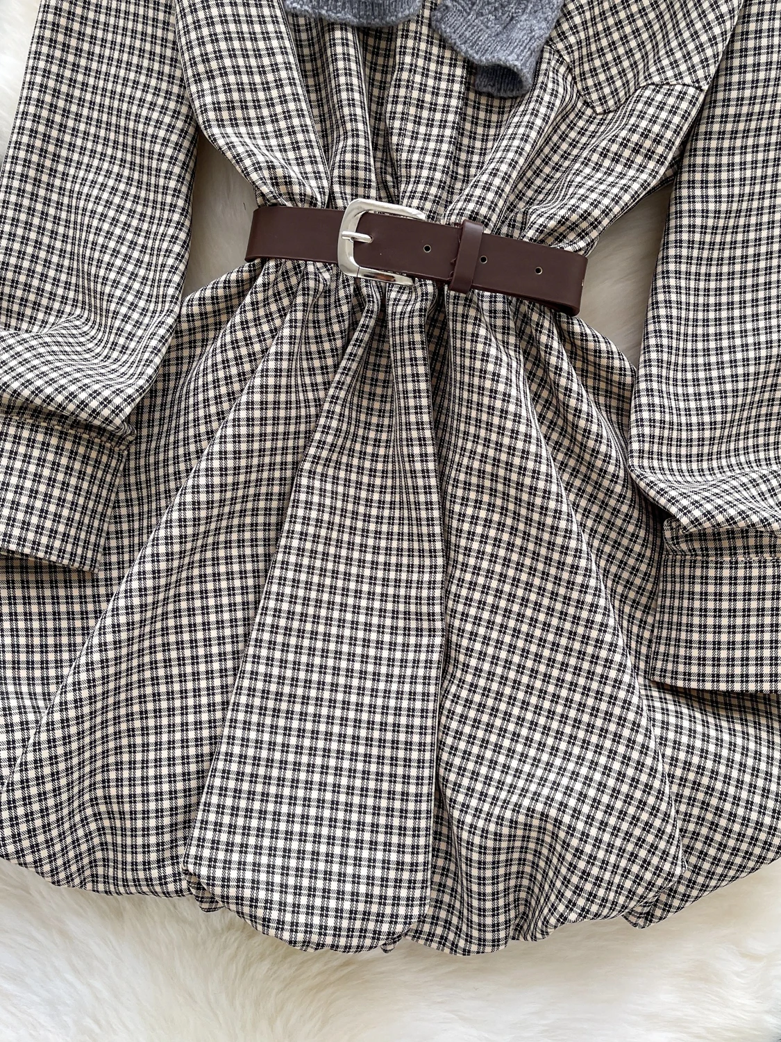 Preppy Sle Plaid Pu… - image