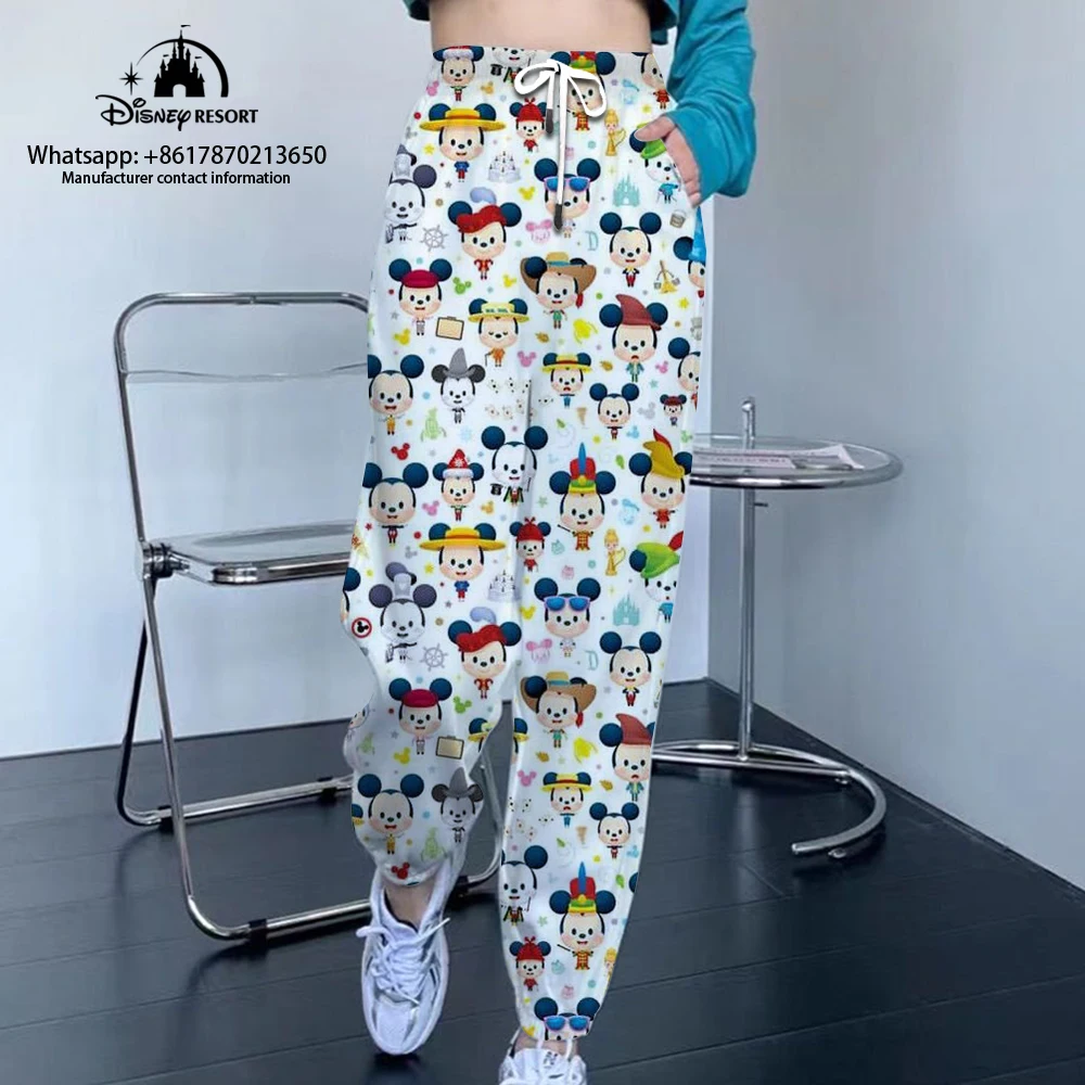 

Disney Autumn New Ladies Fashion Casual Sports Pants Street Style Small Feet All-match Unisex Sports Pants Ninth Pants 2022