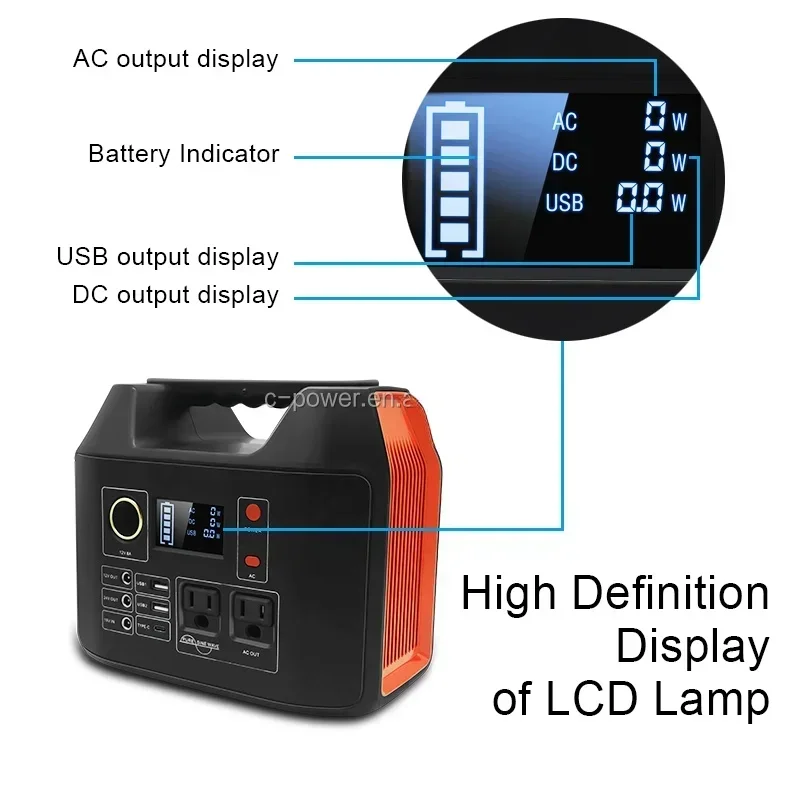 AC Output 300W 80000mAh Portable Energy Storage Portable Power Station Generator for Home Appliances
