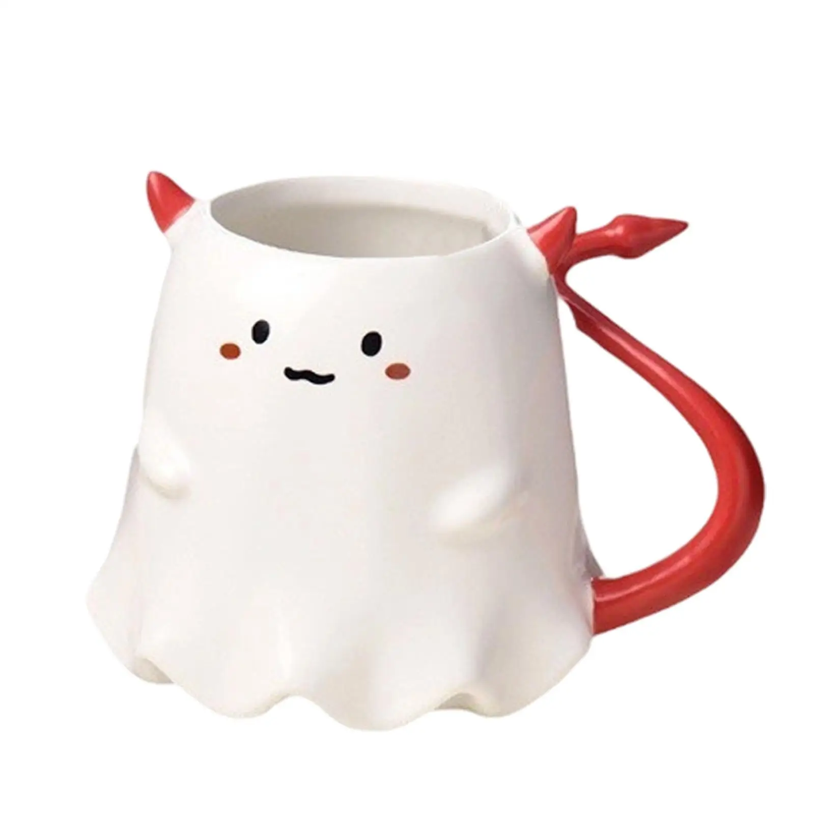 Halloween Ghosts Coffee Mug Heat-resistant Ghost Ceramic Tea Cup Cute Cartoon Ghost Demon Cup 500ml Multifunctional Drinking Mug