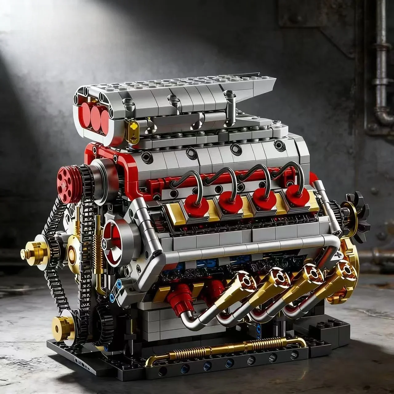 yc3703-1167-pezzi-motore-v8-blocchi-meccanici-da-costruzione-modello-di-auto-da-assemblare-giocattolo-educativo-kit-di-mattoncini-creativi-fai-da-te