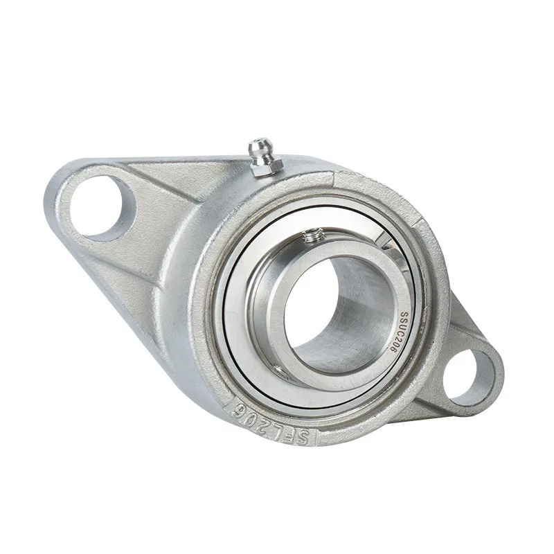 For Stainless Steel Outer Spherical Rhombus Bearing with Seat 2 Pcs SUCFL204 205 206 207 UCFL208 209 210