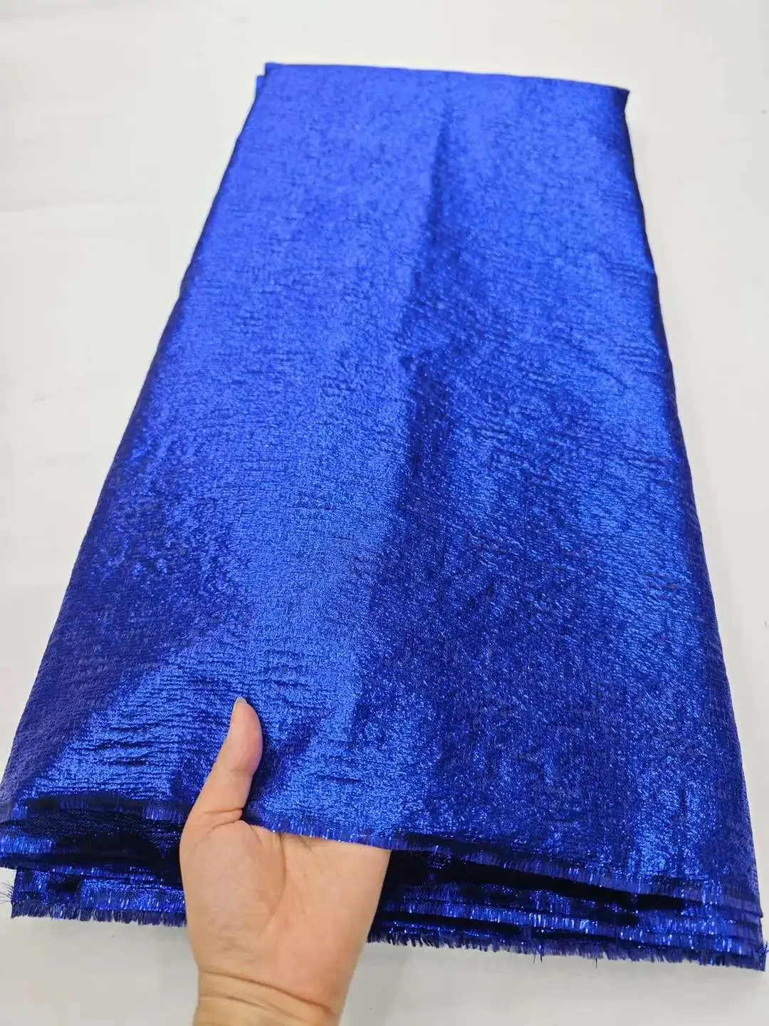 

African Brocade Lace Fabric Jacquard New Arrival Organza Fabric High Quality Damask Jacquard for Wedding Evening Dresses 5yards